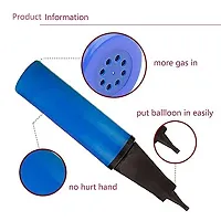 BUC Balloon Manual Hand Pump for Latex Foil, Helium Air Animal Rubber Baloon/Airpump/Balloons Pumper (Multicolor)-Pack-02-thumb3