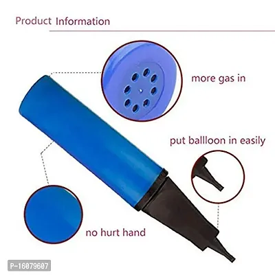 BUC Balloon Manual Hand Pump for Latex Foil, Helium Air Animal Rubber Baloon/Airpump/Balloons Pumper (Multicolor)-Pack-02-thumb4