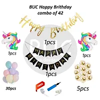 BUC Happy Birthday Decorations For Boys and Girls Happy Birthday Decoration Items Kit , Birthday Celebration Kit (Pack Of 42)-thumb2