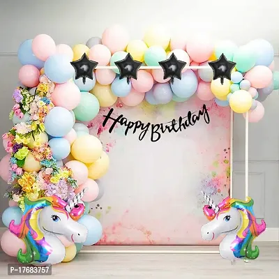 BUC Happy Birthday Decorations For Boys and Girls Happy Birthday Decoration Items Kit , Birthday Celebration Kit (Pack Of 40)