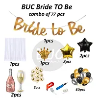 BUC Happy Birthday Decorations For Boys and Girls Happy Birthday Decoration Items Kit , Bride To Be Celebration Kit (Pack Of 77)-thumb3