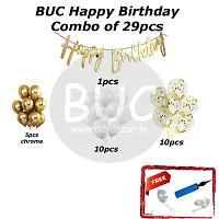 BUC Happy Birthday Decorations For Boys and Girls Happy Birthday Decoration Items Kit , Birthday Celebration Kit (Pack Of 29)-thumb2