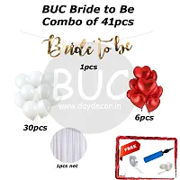 BUC Happy Birthday Decorations For Boys and Girls Happy Bride To Be Decoration Items Kit , Bride To  Be Celebration Kit (Pack Of 41)-thumb3