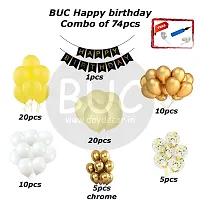 BUC Happy Birthday Decorations For Boys and Girls Happy Birthday Decoration Items Kit , Birthday Celebration Kit (Pack Of 74)-thumb3