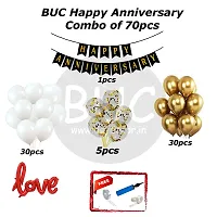 BUC Happy Birthday Decorations For Boys and Girls Happy Anniversary Decoration Items Kit , Anniversary Celebration Kit (Pack Of 70)-thumb3