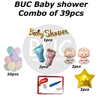 BUC Happy Birthday Decorations For Boys and Girls Happy BabyShower Decoration Items Kit , Baby Shower Celebration Kit (Pack Of 39)-thumb2
