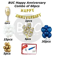 BUC Happy Birthday Decorations For Boys and Girls Happy Anniversary Decoration Items Kit , Anniversary Celebration Kit (Pack Of 60)-thumb4