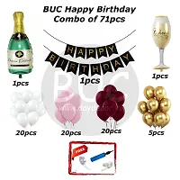 BUC Happy Birthday Decorations For Boys and Girls Happy Birthday Decoration Items Kit , Birthday Celebration Kit (Pack Of 71)-thumb2