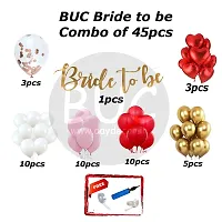 BUC Happy Birthday Decorations For Boys and Girls Happy Bride Decoration Items Kit , Bride To  Be Celebration Kit (Pack Of 45)-thumb4