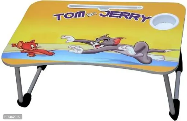Multi-Purpose Laptop Table/Study Table/Bed Table/Foldable and Portable Wooden/Writing Desk (TOMandJERRY)-thumb2