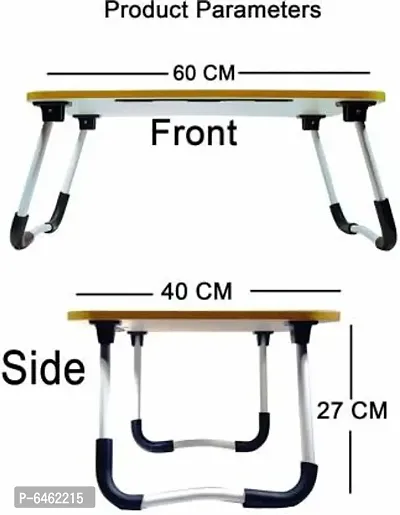 Multi-Purpose Laptop Table/Study Table/Bed Table/Foldable and Portable Wooden/Writing Desk (TOMandJERRY)-thumb3