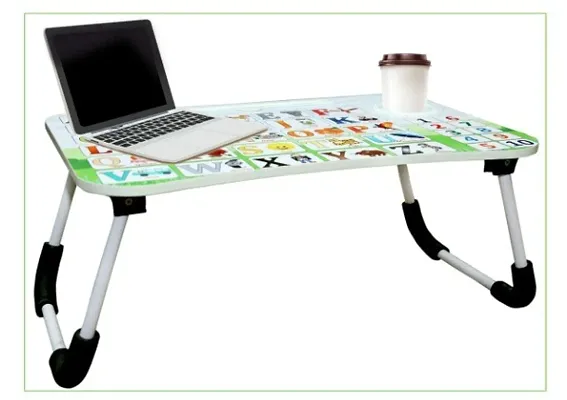 Multi-Purpose Laptop Table/Study Table/Bed Table/Foldable and Portable Wooden/Writing Desk (ABCD)