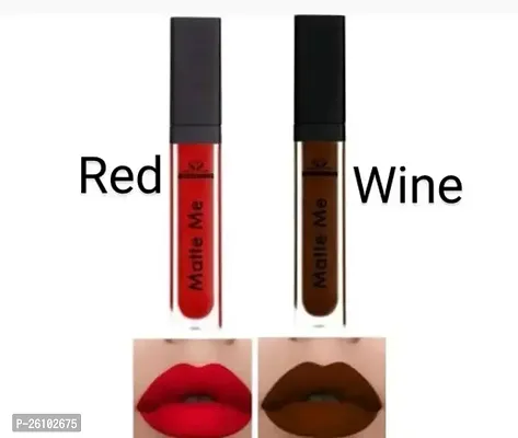 Wine And Red Lipstick-Pack Of 2-thumb0