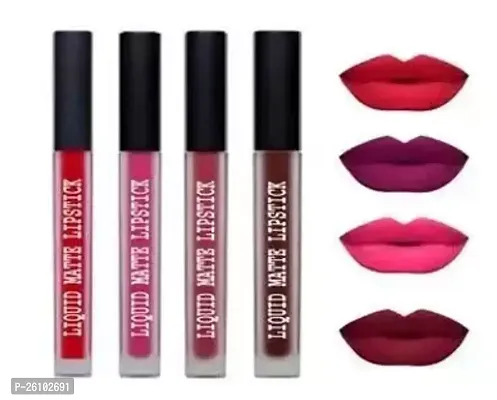 Liquid Lipstick Combo Pack, Set Of 4