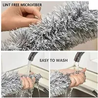 Microfiber Feather Duster Bendable  Extendable Fan Cleaning Duster with 100 inches Expandable Pole Handle-thumb1