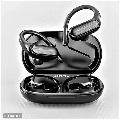 TUNIFI Earbuds Workout + Gaming  A520 Black TWS With upto 48 Hours playback Wireless Bluetooth Headphones Airpods ipod buds bluetooth Headset-thumb0
