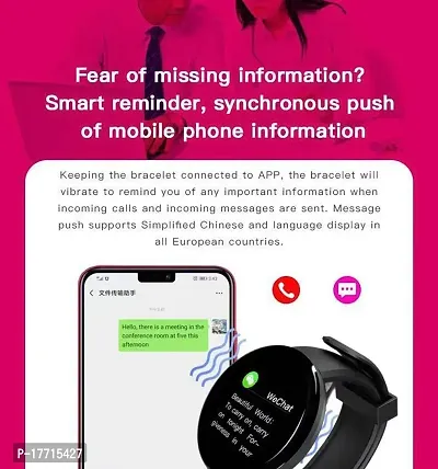 TUNIFI D18 Smart watch  TWS With upto 30 Hours playback Wireless Bluetooth Headphones Airpods ipod buds bluetooth Headset-thumb2