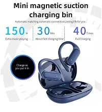 Tunifi  Earbuds A520 Blue TWS With upto 48 Hours playback Wireless Bluetooth Headphones Airpods ipod buds bluetooth Headset-thumb1
