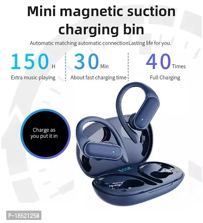 Tunifi  Earbuds A520 Blue TWS With upto 48 Hours playback Wireless Bluetooth Headphones Airpods ipod buds bluetooth Headset-thumb2
