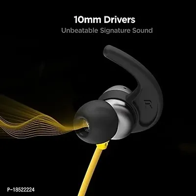 Tunifi B-255 Neckband Yellow TWS With upto 48 Hours playback Wireless Bluetooth Headphones Airpods ipod buds bluetooth Headset-thumb2
