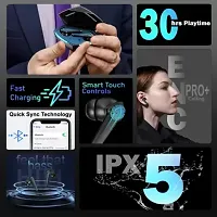 TUNIFI P30 BLACK TWS With upto 48 Hours playback Wireless Bluetooth Headphones Airpods ipod buds bluetooth Headset-thumb1