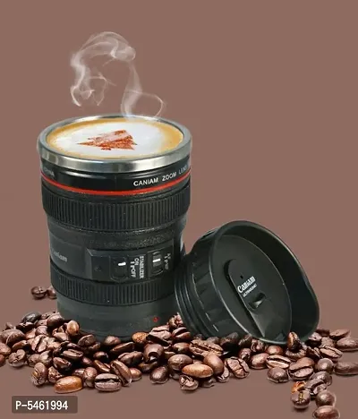 Camera Lens Shaped Black Coffee Tea Mug Gifts For Birthdays  Photography