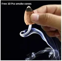 Lord Shiva OM Smoke Fountain Incense Holder  HomeDecor /Showpices  with 10 Free Smoke Backflow Scented Cone Incenses-thumb2
