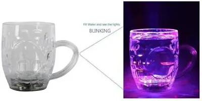 Colorfull coffee and tea led light Mug With Inductive Rainbow Color Disco Led Colour Changing Liquid Activated Lights Multi Purpose Use/Cup Glass, Plastic (260 ml)-thumb4