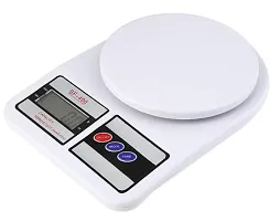 Electronic Kitchen Digital Weighing Scale, Multipurpose (White, 10 Kg)-thumb1