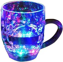 Colorfull coffee tea led light Mug With Inductive Rainbow Color Disco Led Color Changing Liquid Activated Lights Multi Purpose Use/Cup Glass, Plastic (260 ml) pack of 2-thumb4