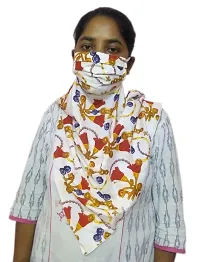 Fashionable 3 layer Stole/Hizab/Chunni Designer Mask-thumb2