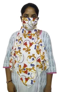 Fashionable 3 layer Stole/Hizab/Chunni Designer Mask-thumb3