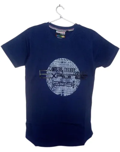 Graphic T-Shirt for Men (Navy Blue)