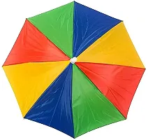RCS  Hat Umbrella for Men, Women  Kids Cap Umbrella for Kids And adults (Multicolor)-thumb1