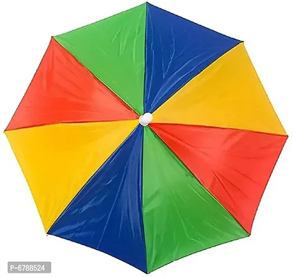 RCS  Hat Umbrella for Men, Women  Kids Cap Umbrella for Kids And adults (Multicolor)-thumb2