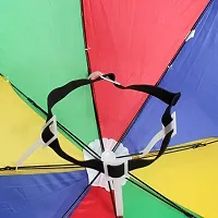 RCS  Hat Umbrella for Men, Women  Kids Cap Umbrella for Kids And adults (Multicolor)-thumb3