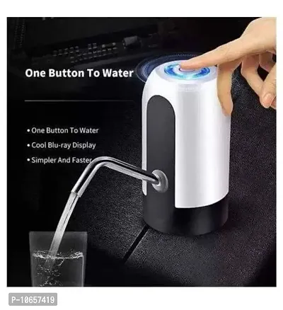 USB Portable Mini Charging Auto Electric Water Dispenser Pump with Waterproof Button for 20 Liter Bottle-thumb0