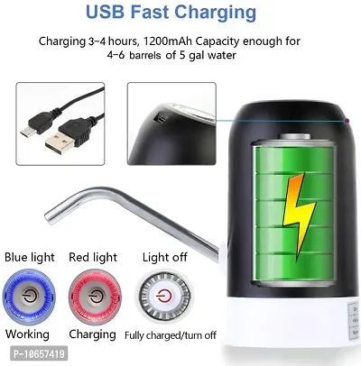 USB Portable Mini Charging Auto Electric Water Dispenser Pump with Waterproof Button for 20 Liter Bottle-thumb2