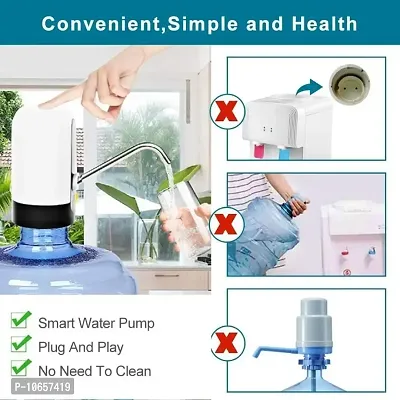 USB Portable Mini Charging Auto Electric Water Dispenser Pump with Waterproof Button for 20 Liter Bottle-thumb3