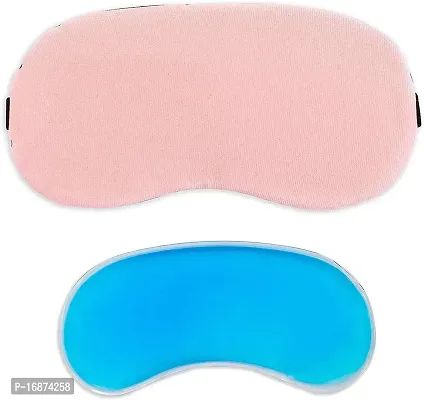 JK ENTERPRISE (PACK OF 2) Eye Mask For Sleeping Men Women With Cooling Gel For Night Deep Sleep, Dark Circles, Puffy Eye's, Dry Eyes And Eye Fatigue(2 PC BLUE COLOUR)-thumb3