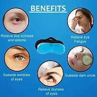 JK ENTERPRISE (PACK OF 1) Eye Mask For Sleeping Men Women With Cooling Gel For Night Deep Sleep, Dark Circles, Puffy Eye's, Dry Eyes And Eye Fatigue (1 PC) (BLACK)-thumb3