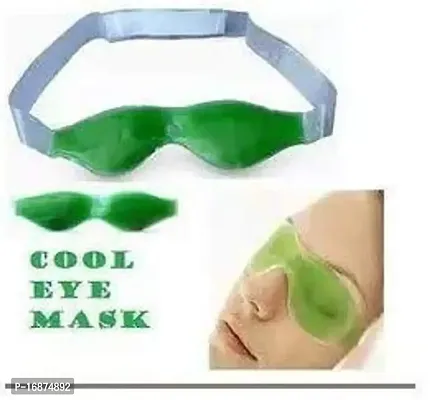 JK ENTERPRISE (PACK OF 2) Aloe Vera Cool Gel Eye Mask Summer Ice Cooling Sleeping Mask for Eye Patches Remove Dark Circles Fatigue Cool Eyes Patch Pads Eye Care (2 PC GREEN WITH MAGNETE-thumb2