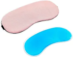 JK ENTERPRISE (PACK OF 2) Eye Mask For Sleeping Men Women With Cooling Gel For Night Deep Sleep, Dark Circles, Puffy Eye's, Dry Eyes And Eye Fatigue(2 PC BLUE COLOUR)-thumb1