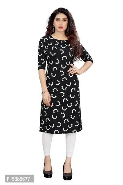 Women Printed Crepe Kurta-thumb0