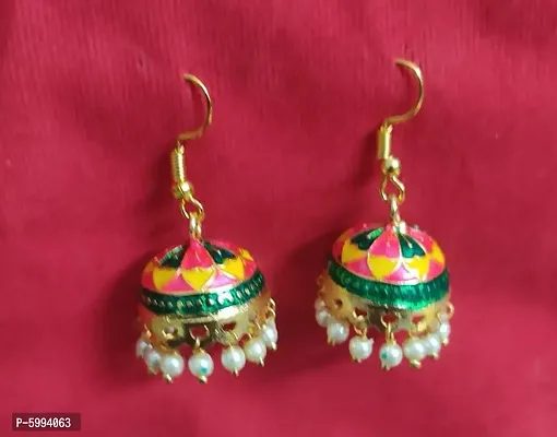 Meenakari Jhumkas/Earings