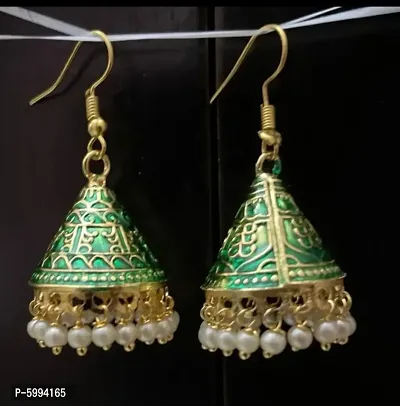 Meenakari Jhumkas/Earings-thumb0