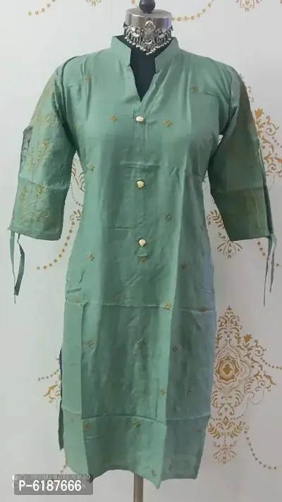 Latest Beautiful Rayon Stitched Kurta for Women