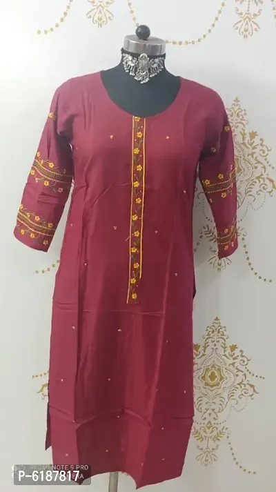 Latest Beautiful Rayon Stitched Kurta for Women