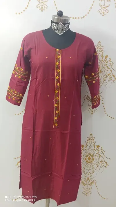 Latest Beautiful Rayon Stitched Kurta for Women