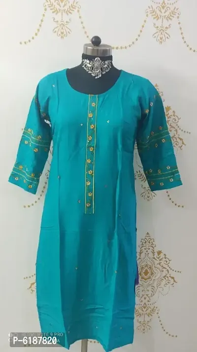 Latest Beautiful Rayon Stitched Kurta for Women